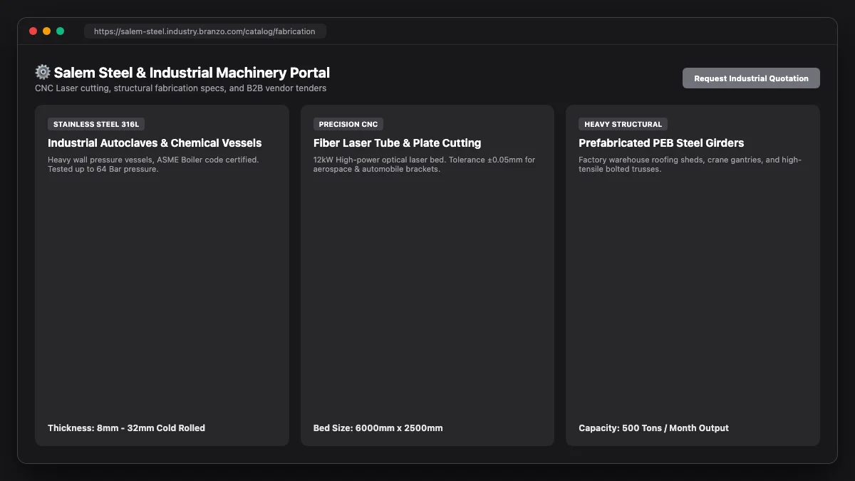 Modern web interface mockup
