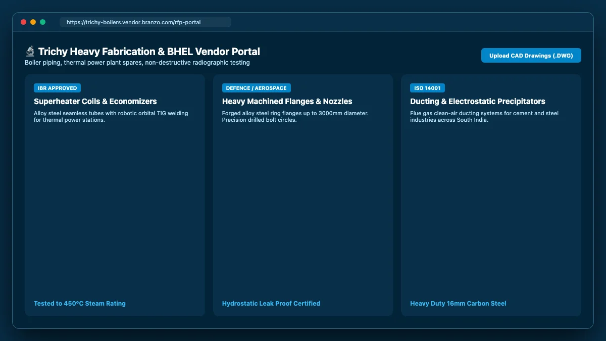 Modern web interface mockup