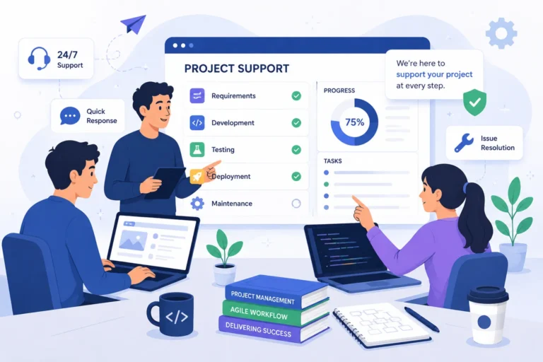 portfolio project support internship at BranZo Techno Solution
