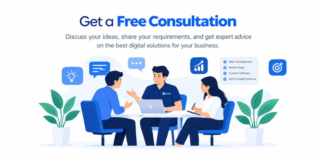 Free consultation for web development and digital solutions